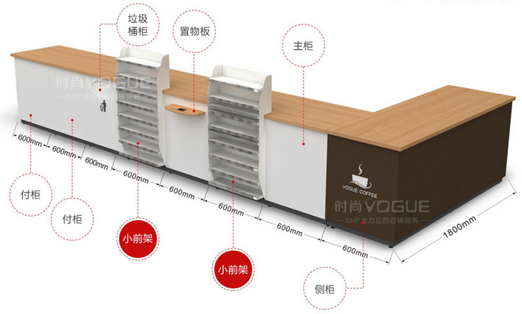 便利店收銀臺尺寸