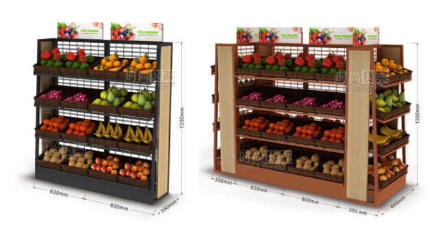 超市貨架_果蔬展示架